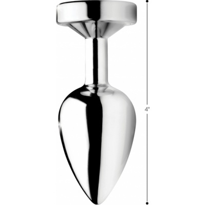 LIGHT UP - ANAL PLUG - SILVER