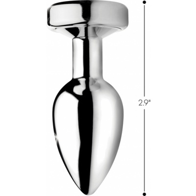 LIGHT UP - ANAL PLUG - SILVER