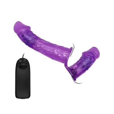 VIBRATING DOUBLE STRAP-ON