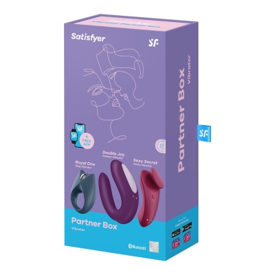 VIBRADORES PARTNER BOX 3 SATISFYER c/APP