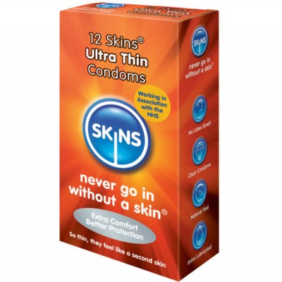 SKINS CONDOM ULTRA THIN 12 PACK