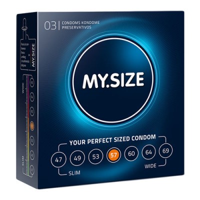MY SIZE NATURAL LATEX CONDOM 57MM