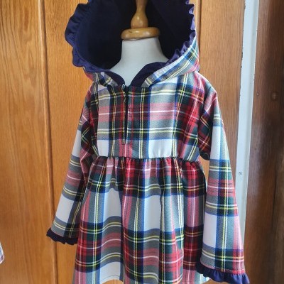 Túnica com capuz Xmas white