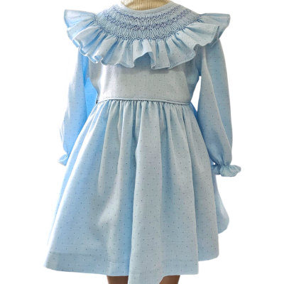 Vestido Blue Dots
