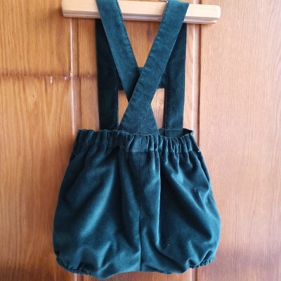 Calção com alças veludo Pinho