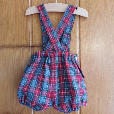 calção Xmas Soft Grey com peitilho