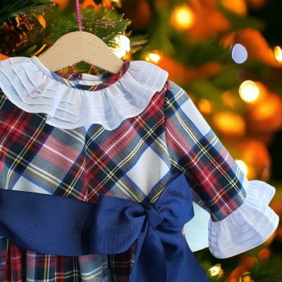 Vestido Xmas White manga 3/4