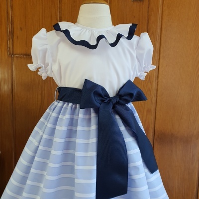 Vestido Risca Azul