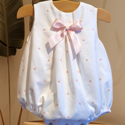 Fofo piquet bolinhas rosa