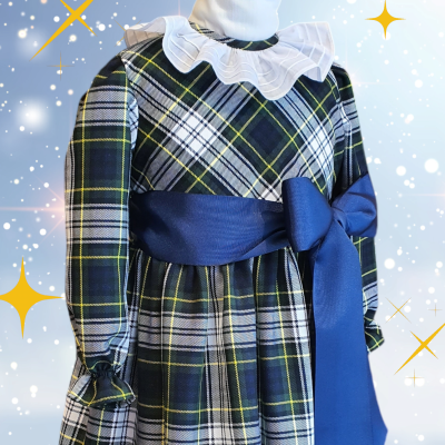 Vestido Xmas Green manga comprida