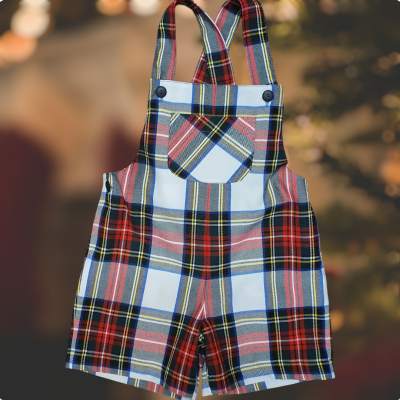 Jardineira Xmas white rapaz