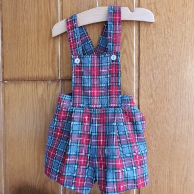 calção Xmas Soft Grey com peitilho