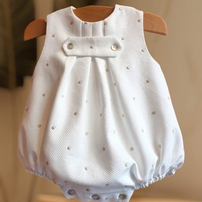 Fofo piquet bolinhas bege