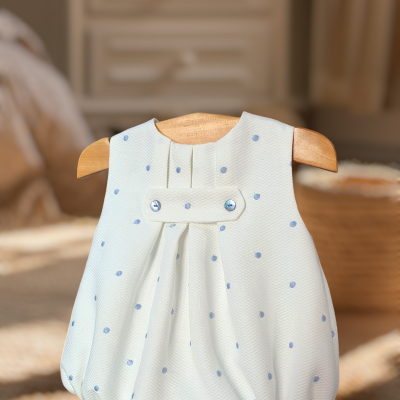 Fofo piquet bolinhas Azuis