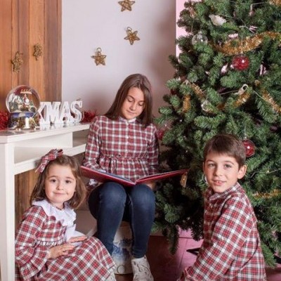 Tunica Xmas Red menina