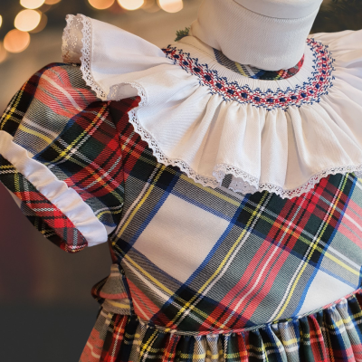 Vestido Xmas White com smock