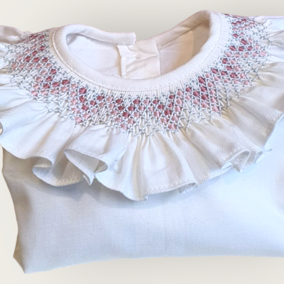 Camisa ou body cinza e rosa