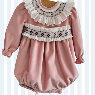 Fofo rosa e azul com smocks