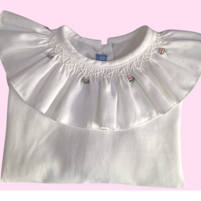 Camisa ou body Rosinhas White