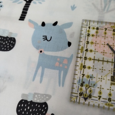 Tecido bambis verde menta polo