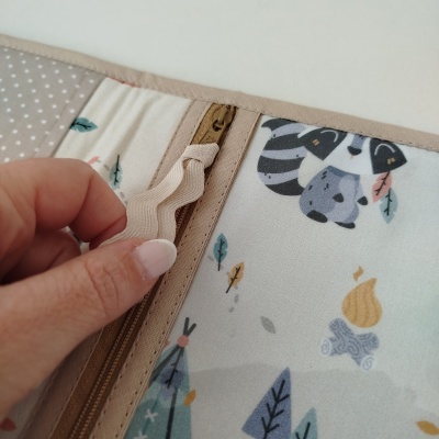 Porta documentos | bolsa boletins | Porta boletins | boho areia