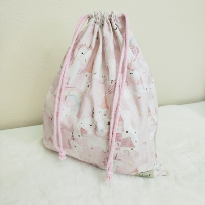 Saco de roupa | bolsa para roupinha | pink unicorn