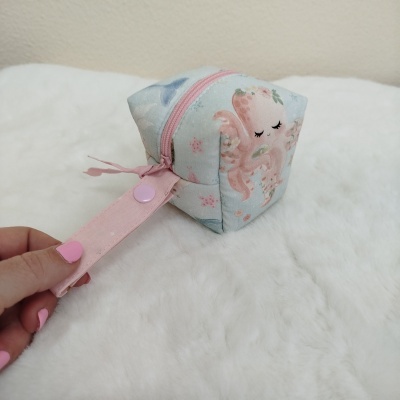 Cubo para chuchas | bolsa para chupetas | porta chuchas |Fundo do mar premium