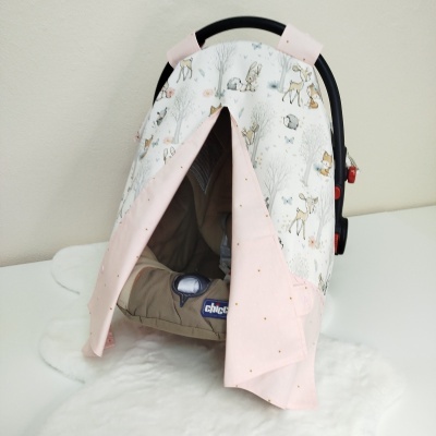 Tapa ovo | Tapa vento | proteção sol | babycoque | Floresta encantada | Personalizado