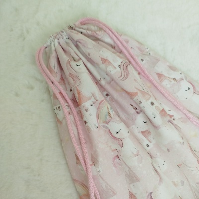 Saco de roupa | bolsa para roupinha | pink unicorn