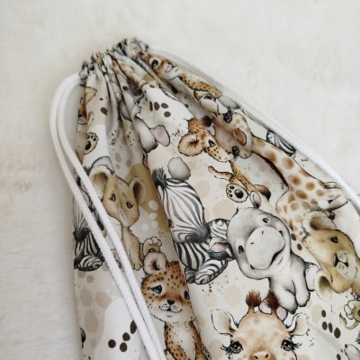 saco de roupa | primeira roupinha | saco personalizado| baby safari