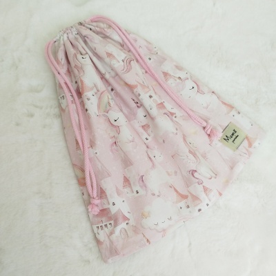 Saco de roupa | bolsa para roupinha | pink unicorn