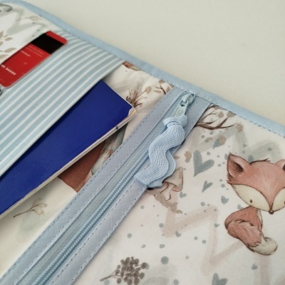 Porta documentos | bolsa boletins | Porta boletins | raposinhas