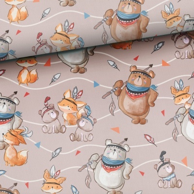 Tecido amigos aventureiros