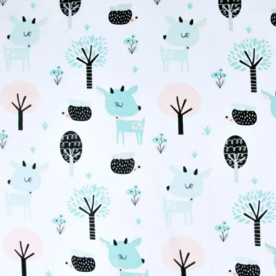 Tecido bambis verde menta polo