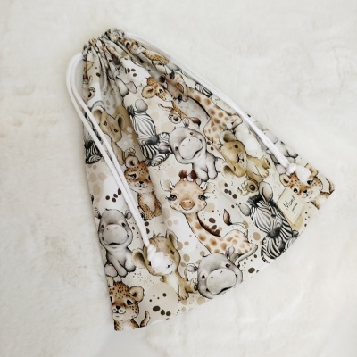 saco de roupa | primeira roupinha | saco personalizado| baby safari