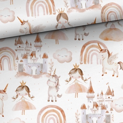 Tecido Reino encantado cor sepia