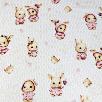 Tecido bunnies polo