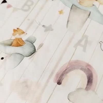 Tecido alfabeto e bichinhos