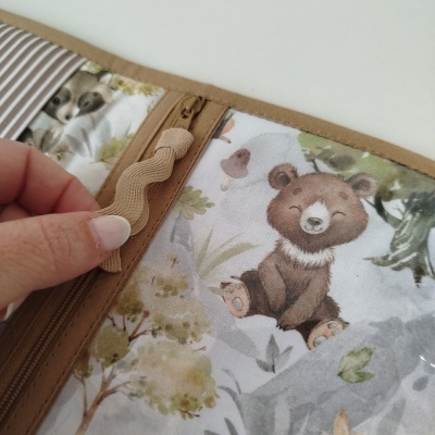 Porta documentos | bolsa boletins | Porta boletins | Floresta de outono