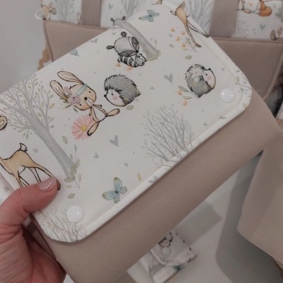 Muda fraldas portátil | personalizado |Floresta encantada