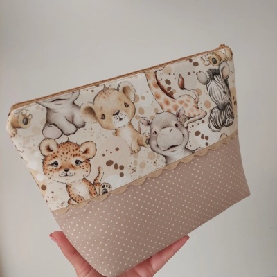 Necessaire | bolsa para higiene | Bolsa para fraldas | personalizado | Baby Safari