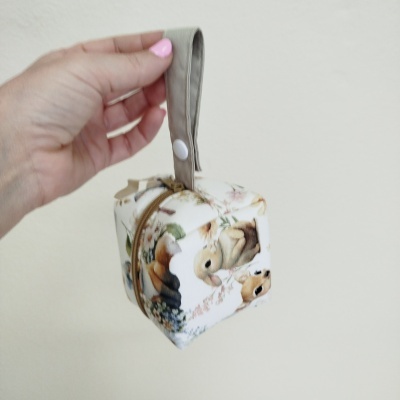 Cubo para chuchas | bolsa para chupetas | porta chuchas | Cutie com areia