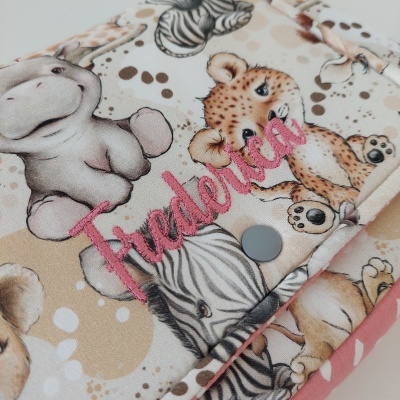 babybu | bolsa higiene bebé | bolsa para fraldas | personalizado| Baby Safari