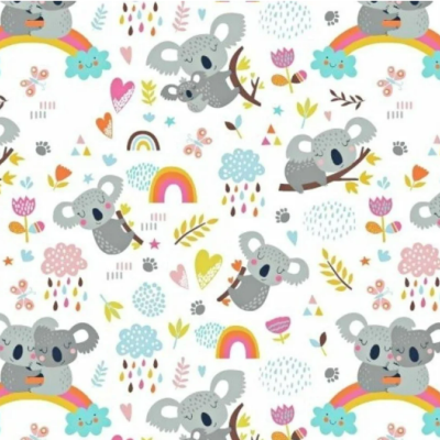 Tecido koala polo