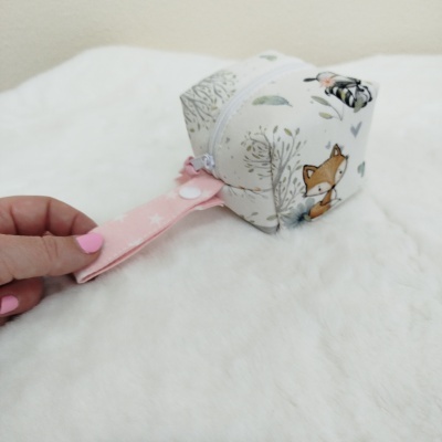 Cubo para chuchas | bolsa para chupetas | porta chuchas | Floresta encantada