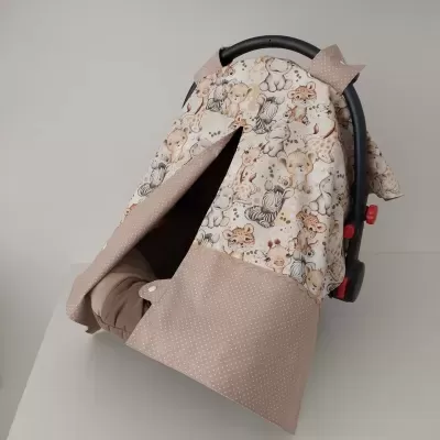 Tapa ovo | Tapa vento | proteção sol | babycoque | Baby safari