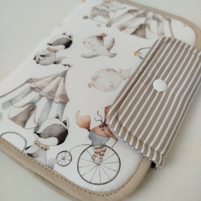 Porta documentos | bolsa boletins | Porta boletins | Circus com riscas