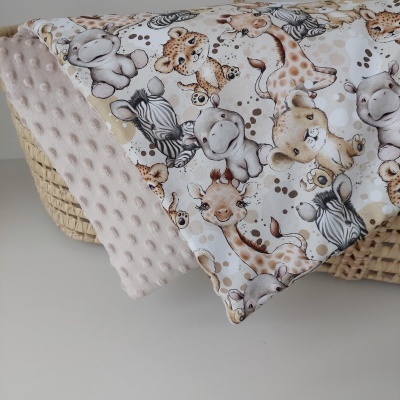 Colcha baby safari | mini berço | baby hug | next to me | alcofa | minky creme