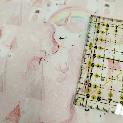 Tecido pink unicorn
