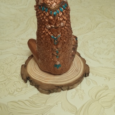 Estátua Deusa de Gaia Cobre